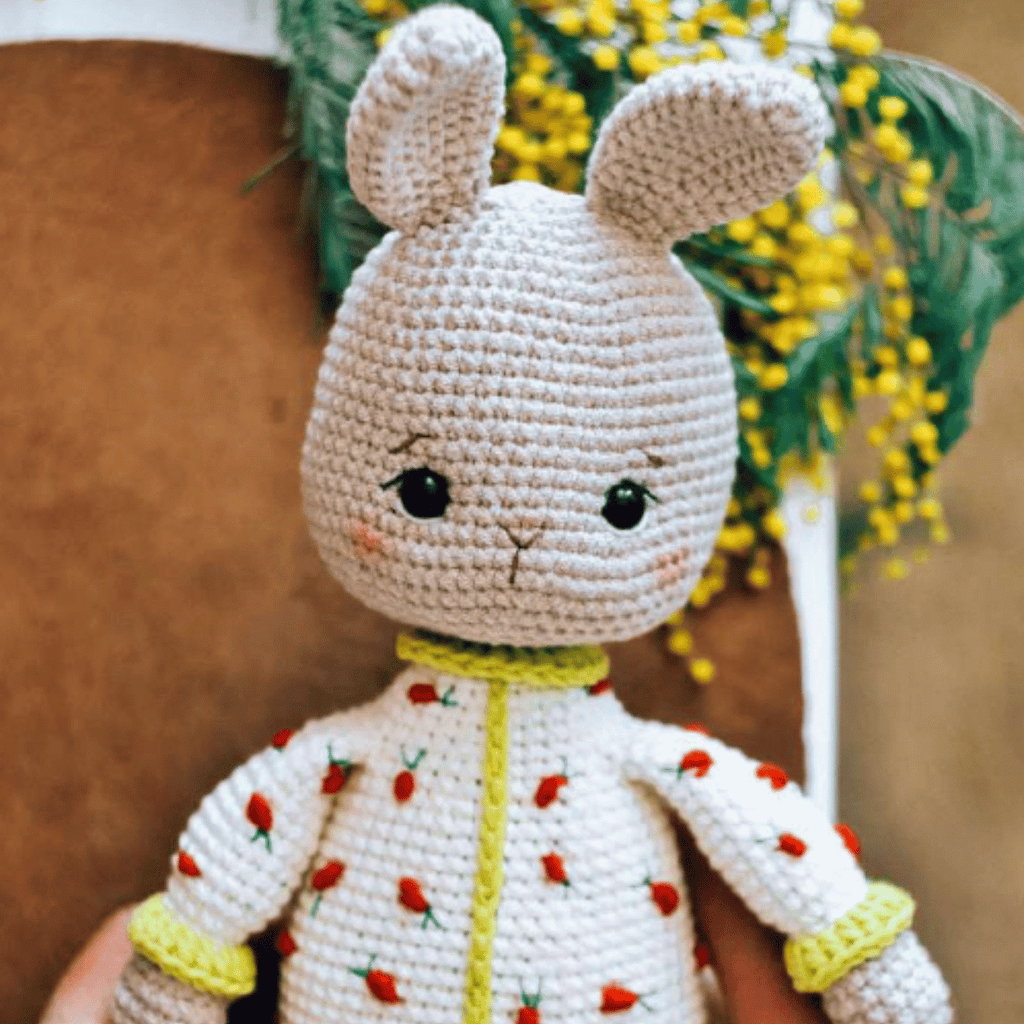 Carrot Dreams Bunny Amigurumi Crochet Pattern PDF Plush Rabbit Tutorial