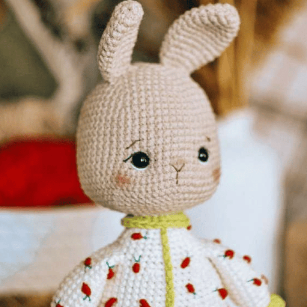 Carrot Dreams Bunny Amigurumi Crochet Pattern PDF Plush Rabbit Tutorial