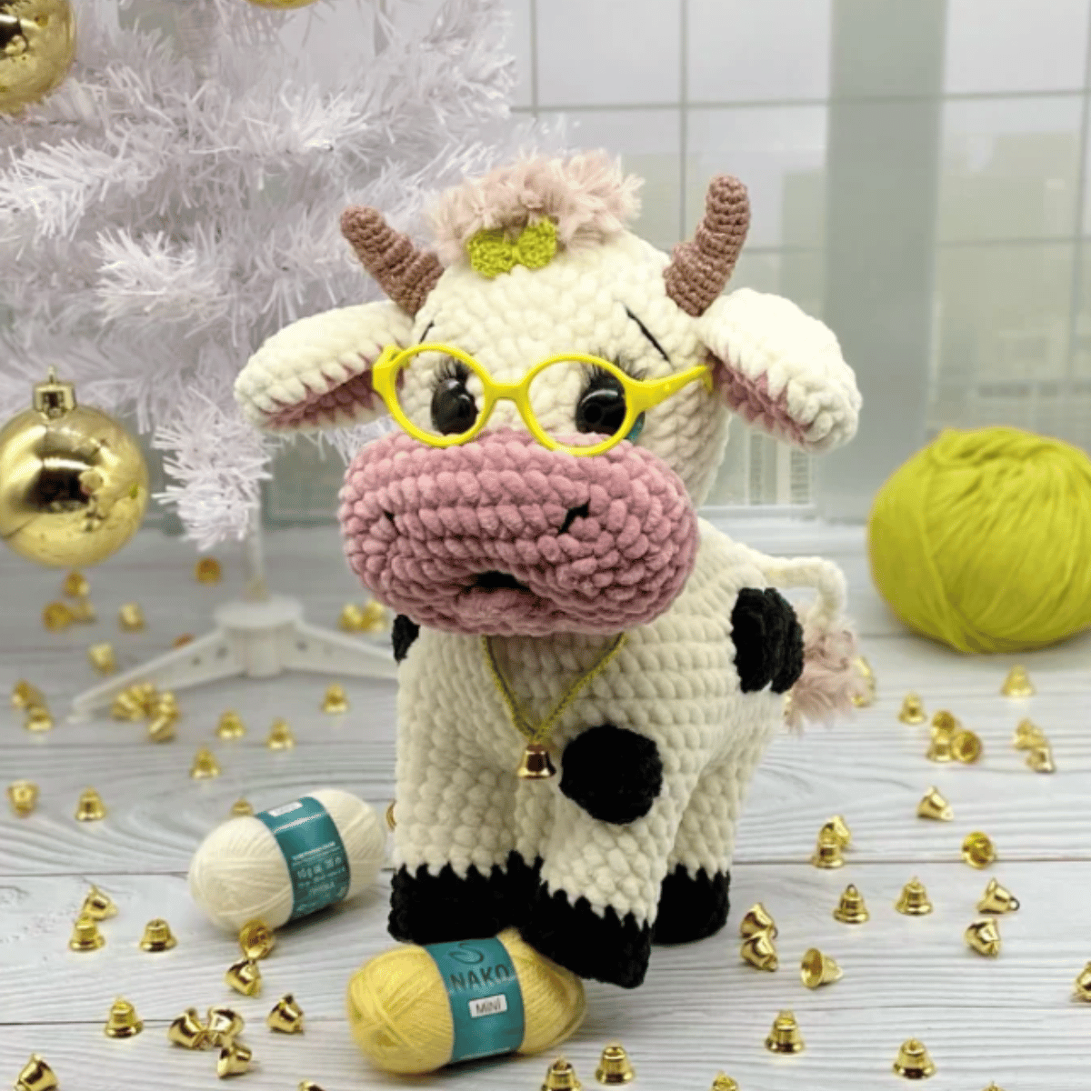 Daisy the Cow Amigurumi Crochet Pattern PDF Farm Animal Plush Tutorial