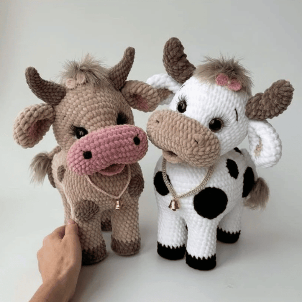 Daisy the Cow Amigurumi Crochet Pattern PDF Farm Animal Plush Tutorial