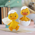 Eli the Duckling Amigurumi Crochet Pattern PDF Baby Duck Tutorial