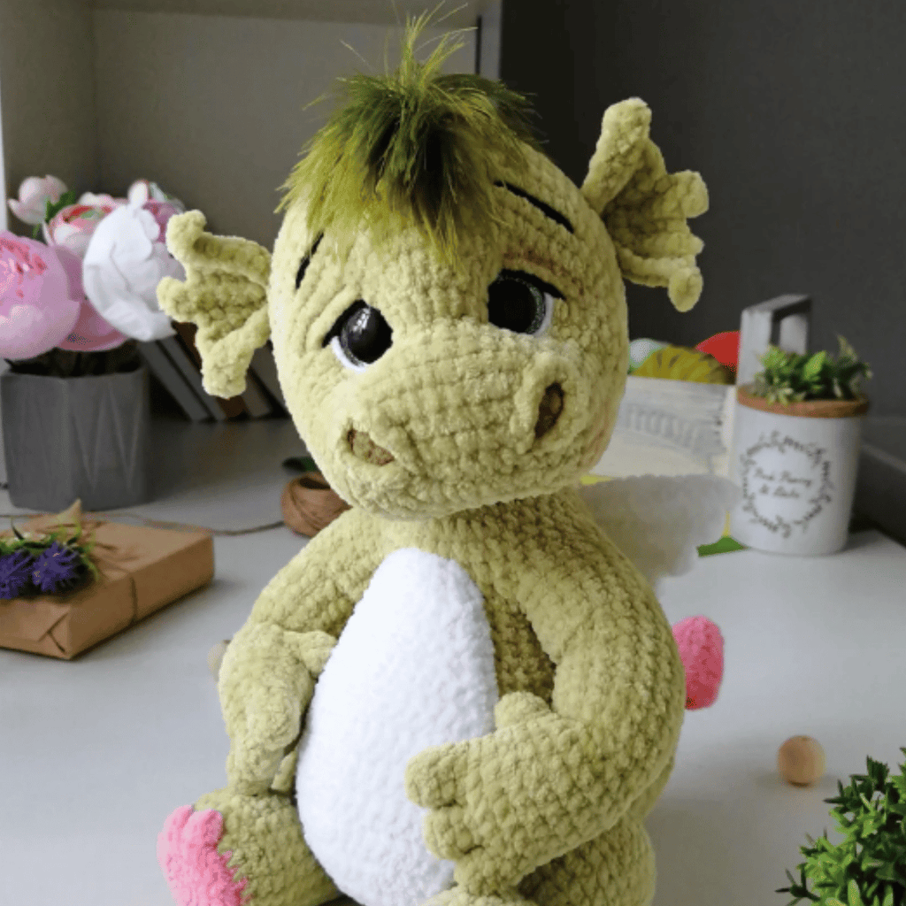 Ember the Dragon 🐉 – Amigurumi Crochet Pattern PDF (Fantasy Plush Dragon)