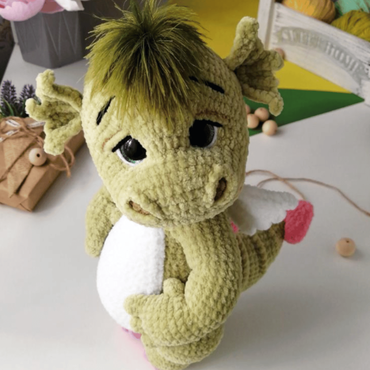 Ember the Dragon 🐉 – Amigurumi Crochet Pattern PDF (Fantasy Plush Dragon)