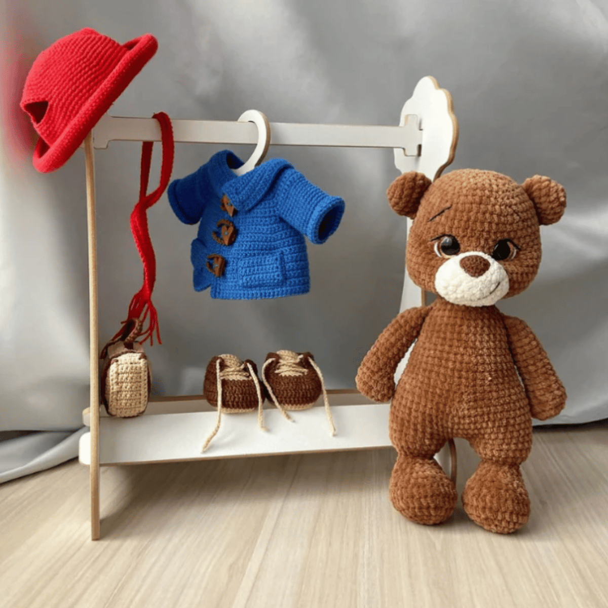 Classic Teddy Bear 🧸– Amigurumi Crochet Pattern PDF (Cute Handmade Plush Bear)