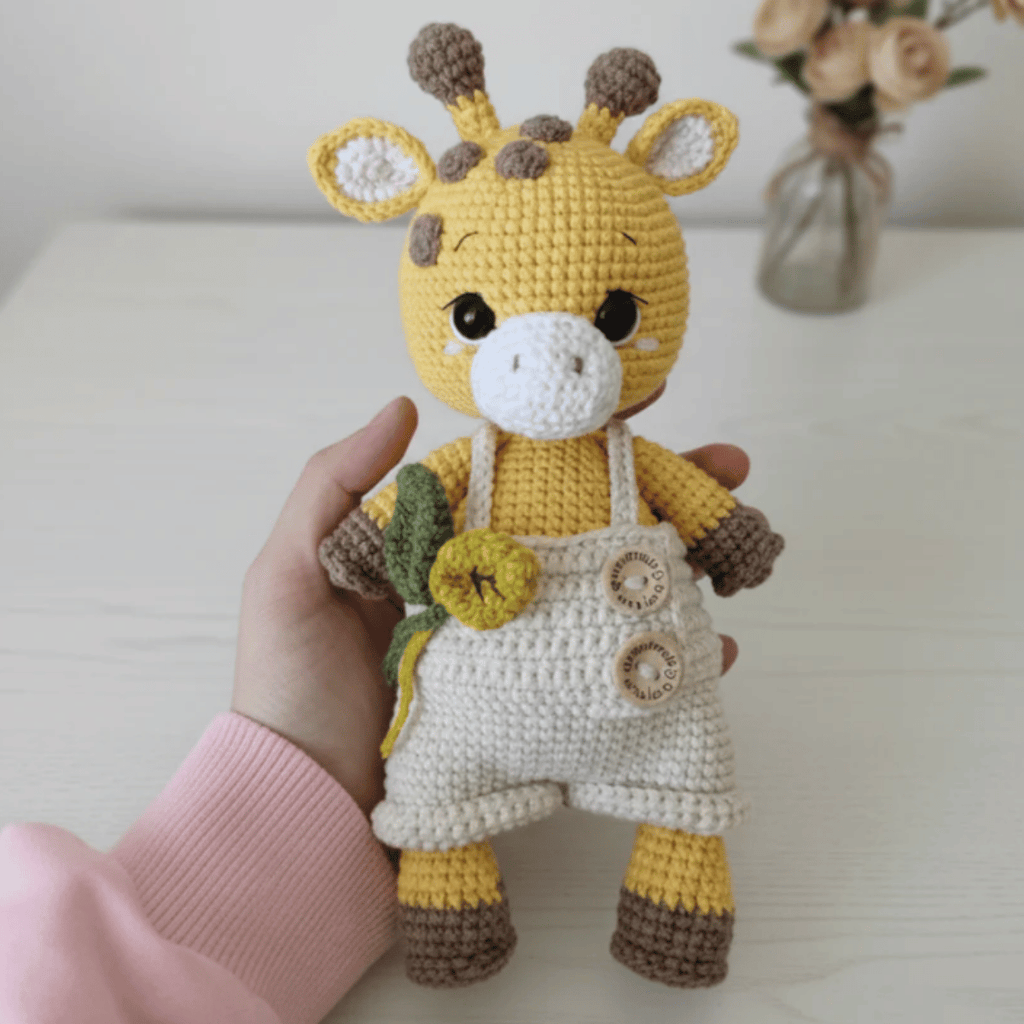 Lila & Enzo the Giraffes  🦒– Amigurumi Crochet Pattern PDF (Cute Giraffe Couple Plush)
