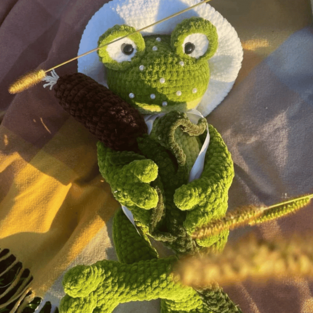 Lily the Frog 🐸 – Amigurumi Crochet Pattern PDF (Cute Sitting Frog Plush)
