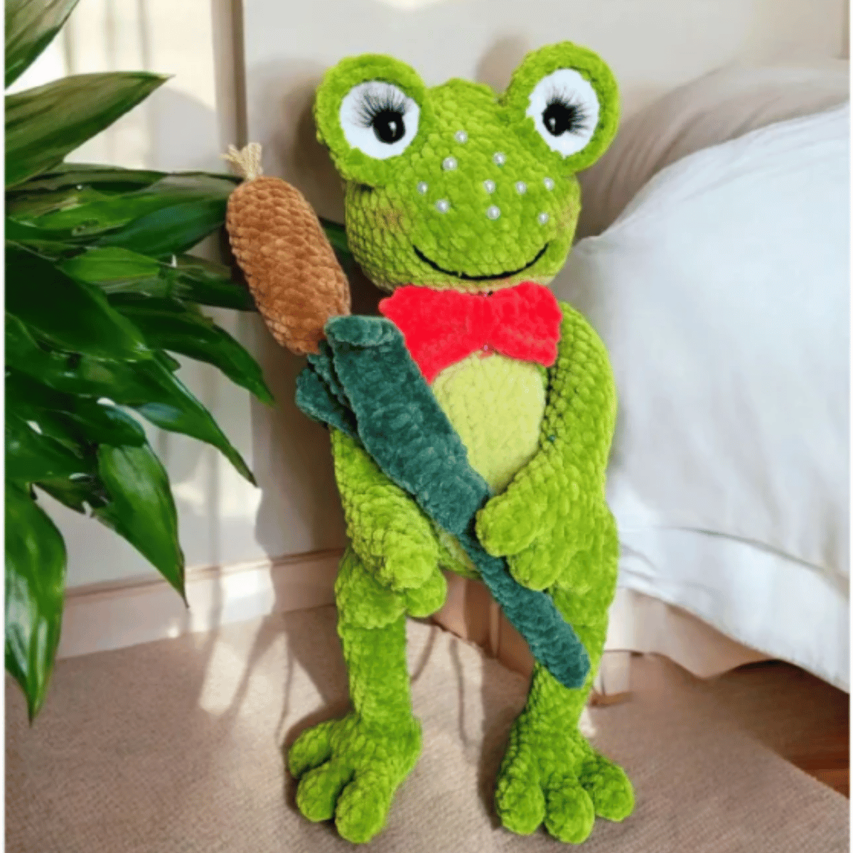 Lily the Frog 🐸 – Amigurumi Crochet Pattern PDF (Cute Sitting Frog Plush)
