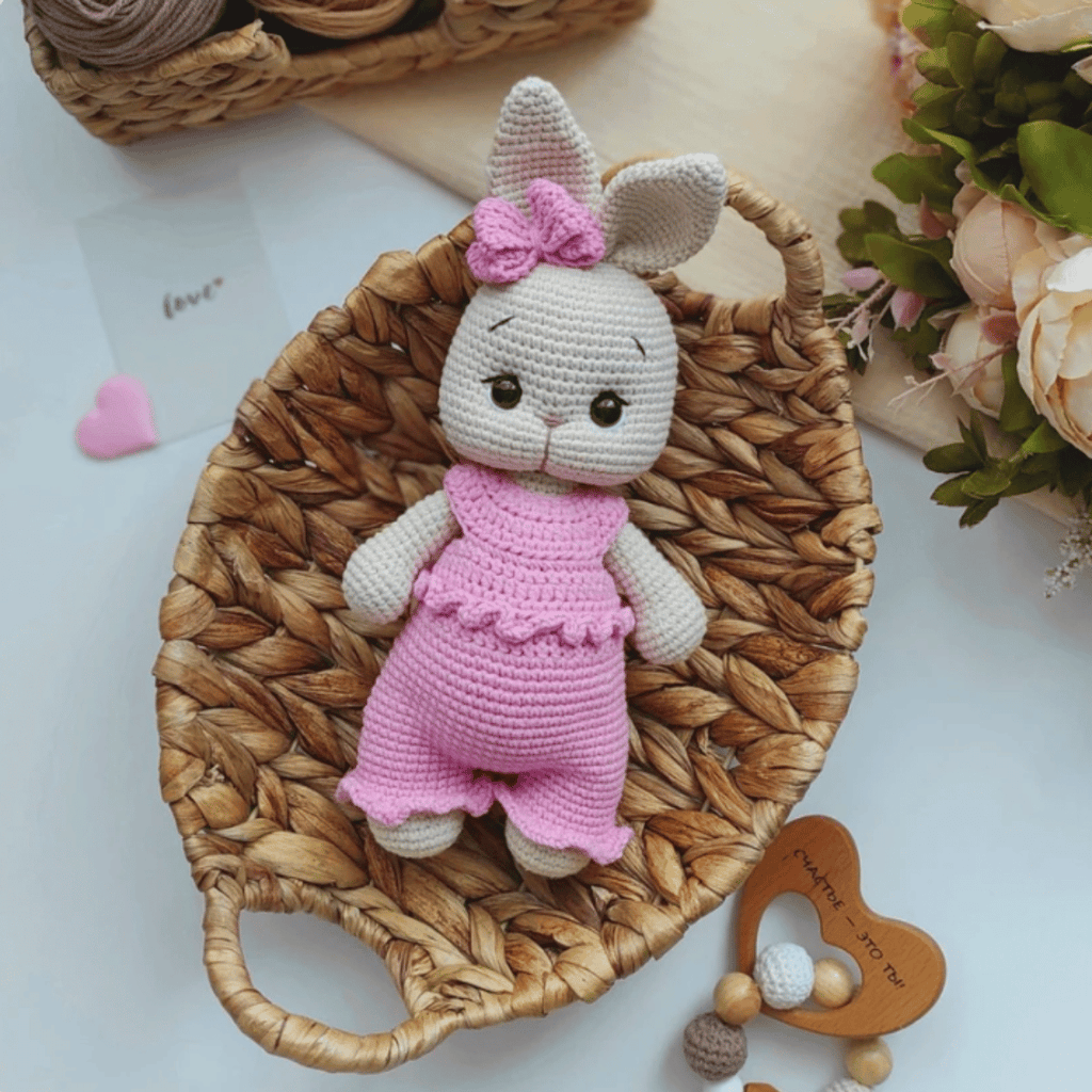 Lulu the Bunny 🐰 – Amigurumi Crochet Pattern PDF (Cute Handmade Plush Rabbit)