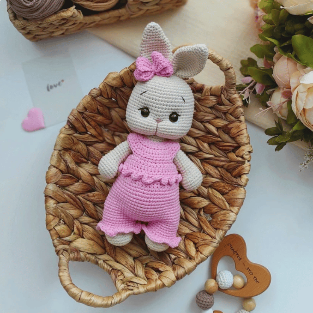 Lulu the Bunny 🐰 – Amigurumi Crochet Pattern PDF (Cute Handmade Plush Rabbit)