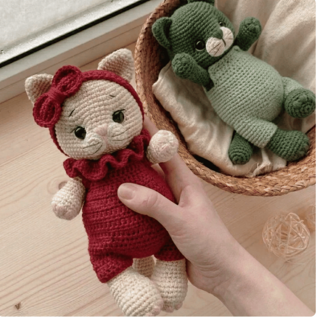 Cute Kittens – Amigurumi Crochet Pattern PDF (Adorable Cat Plush Collection)