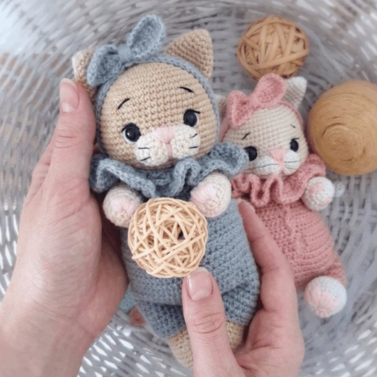 Cute Kittens – Amigurumi Crochet Pattern PDF (Adorable Cat Plush Collection)