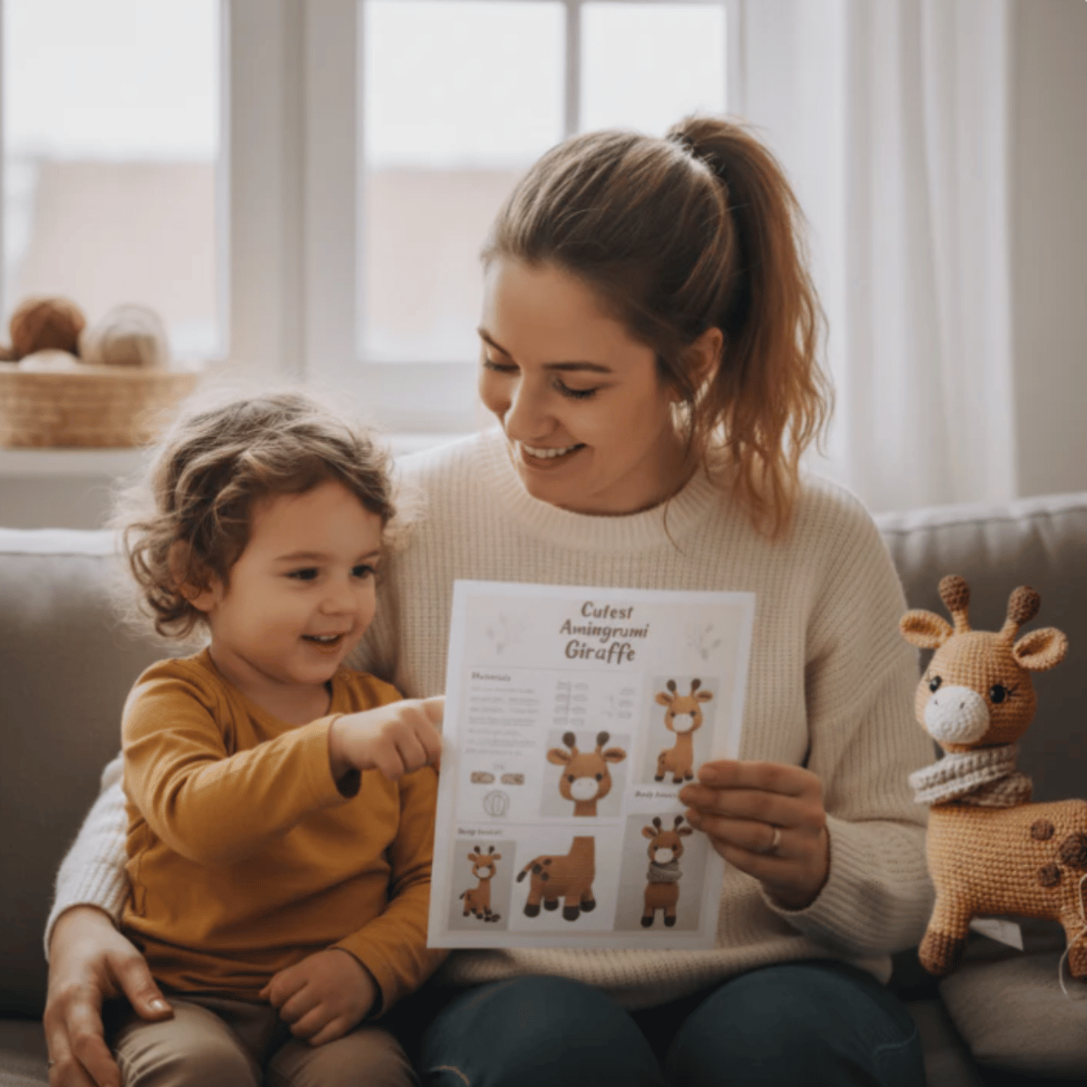 Nala the Giraffe 🦒 – Amigurumi Crochet Pattern PDF (Cute Handmade Plush Giraffe)