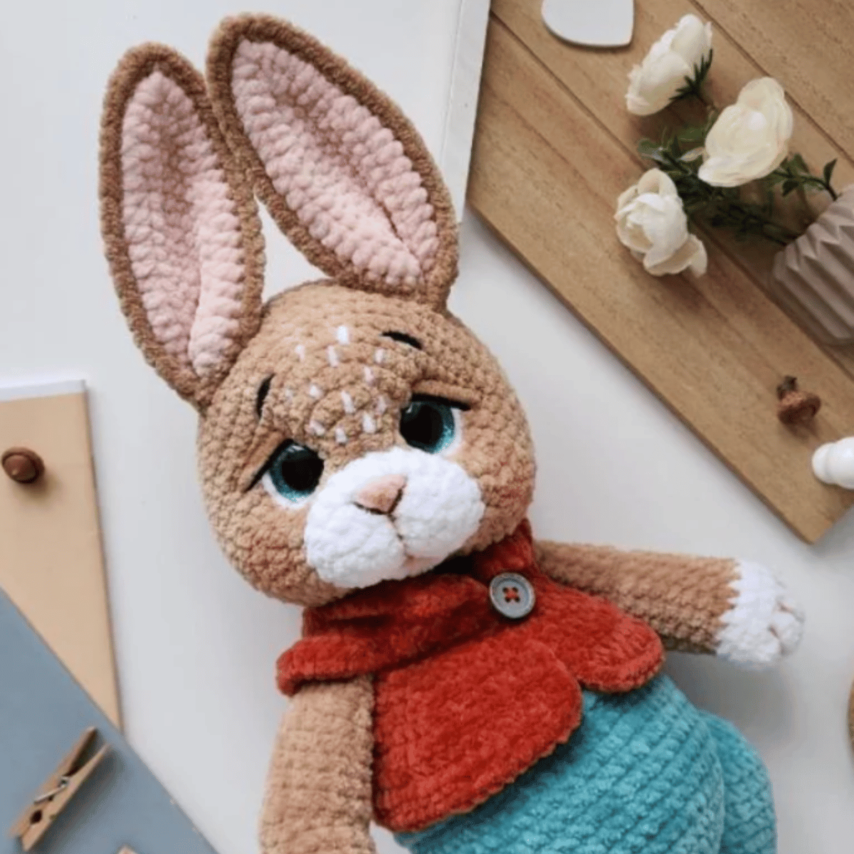 Oliver the Bunny 🐰 – Amigurumi Crochet Pattern PDF (Cute Handmade Plush Rabbit)