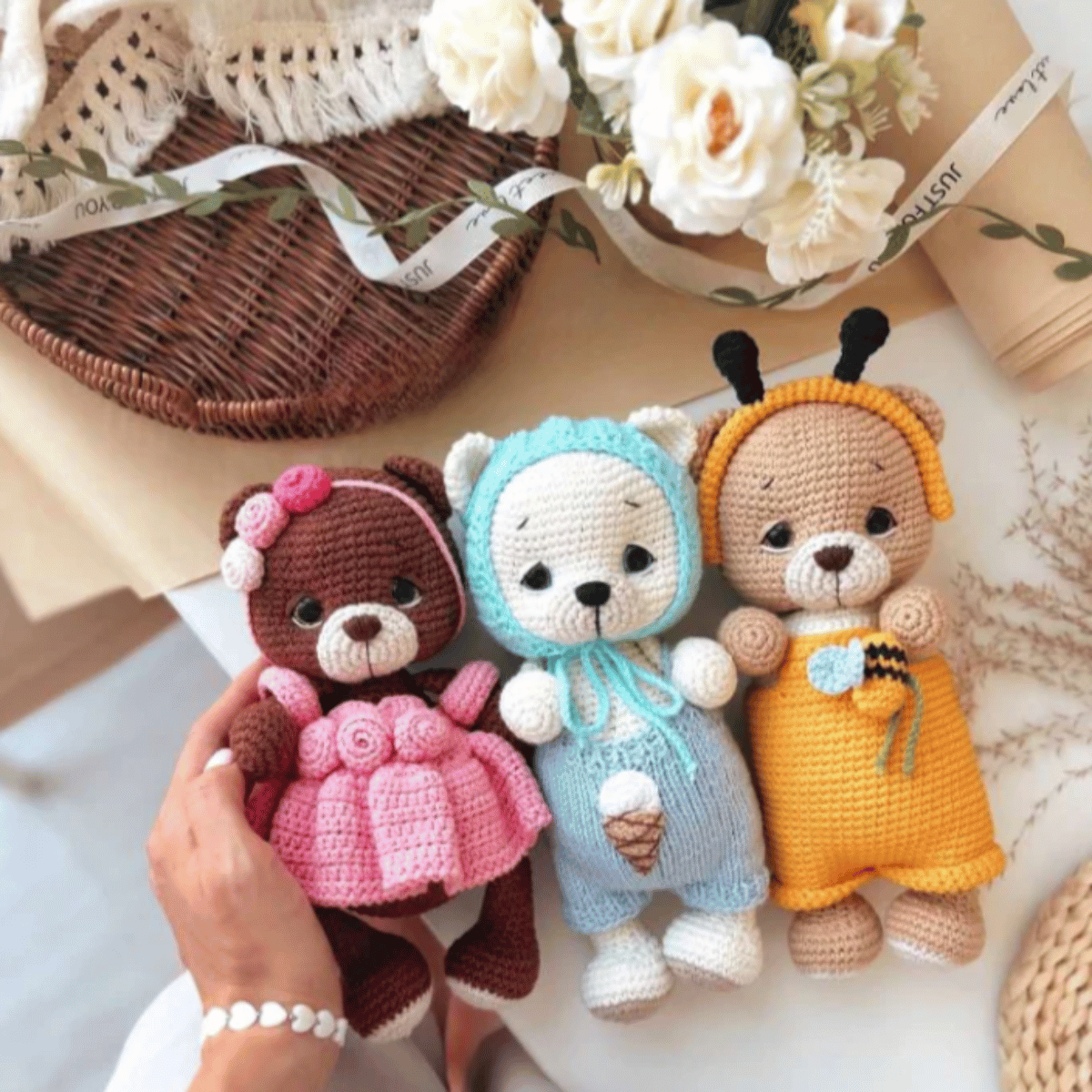 Coco the Bear – Amigurumi Crochet Pattern PDF (Cute Handmade Teddy Bear Plush)