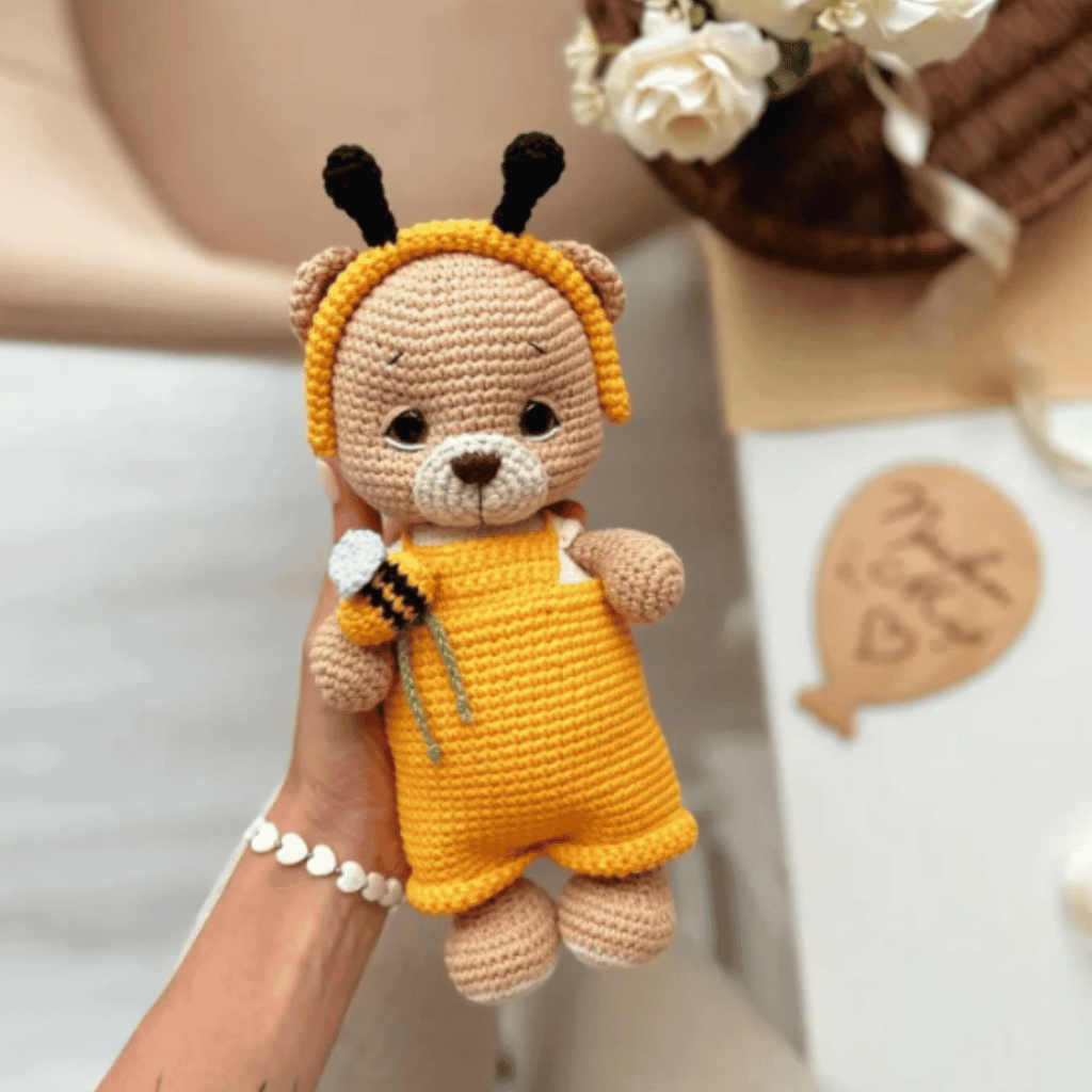 Coco the Bear – Amigurumi Crochet Pattern PDF (Cute Handmade Teddy Bear Plush)