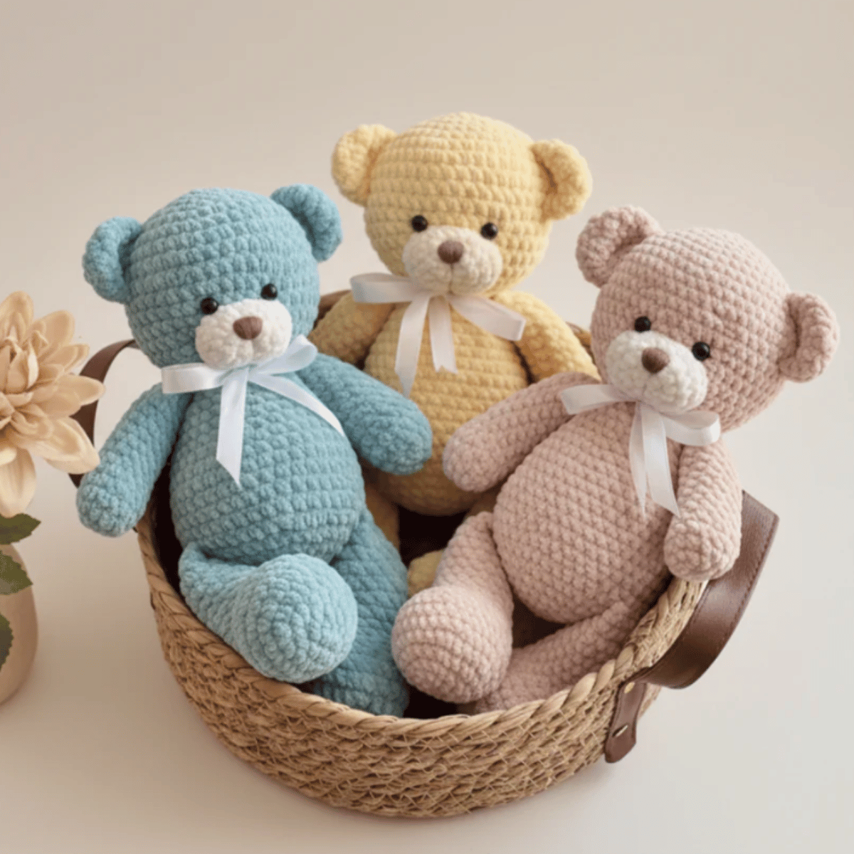Sleepytime Teddy Bear – Amigurumi Crochet Pattern PDF (Cute Handmade Plush Bear)