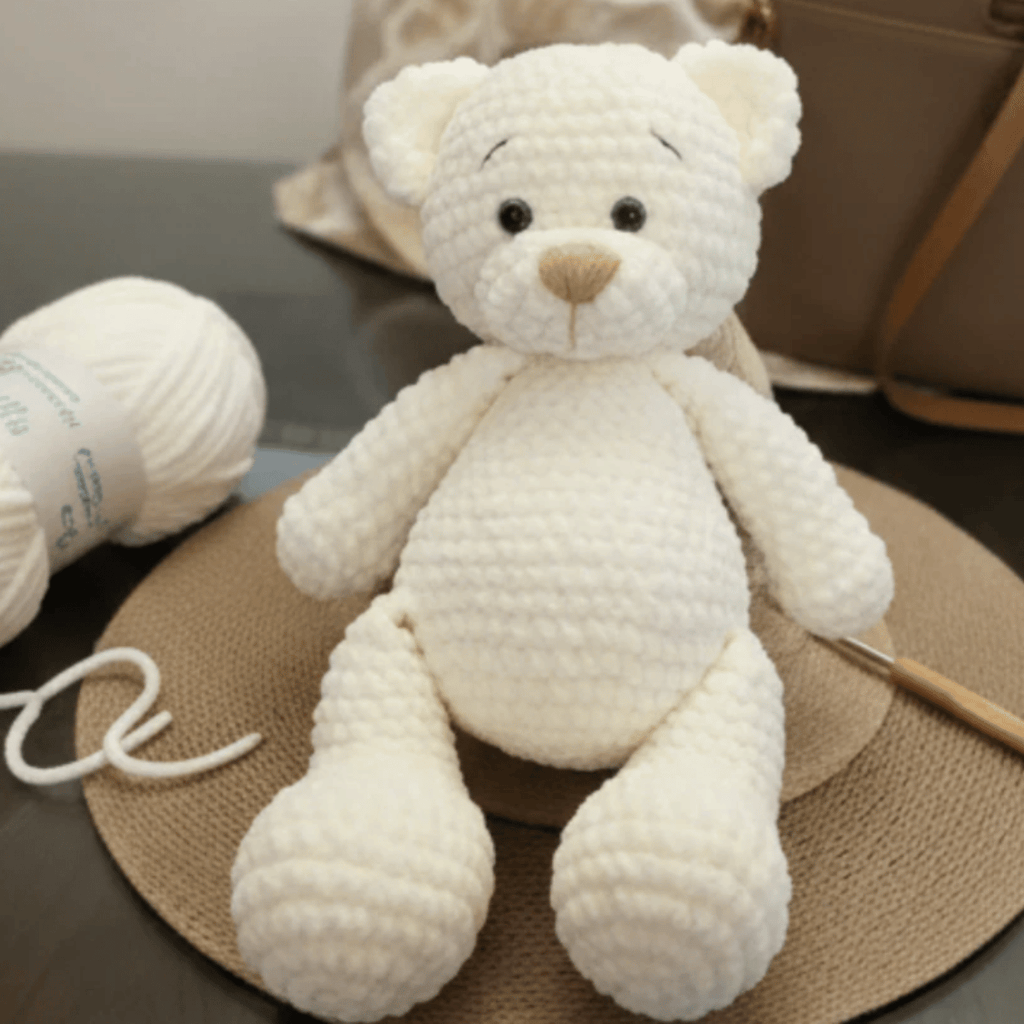 Sleepytime Teddy Bear – Amigurumi Crochet Pattern PDF (Cute Handmade Plush Bear)