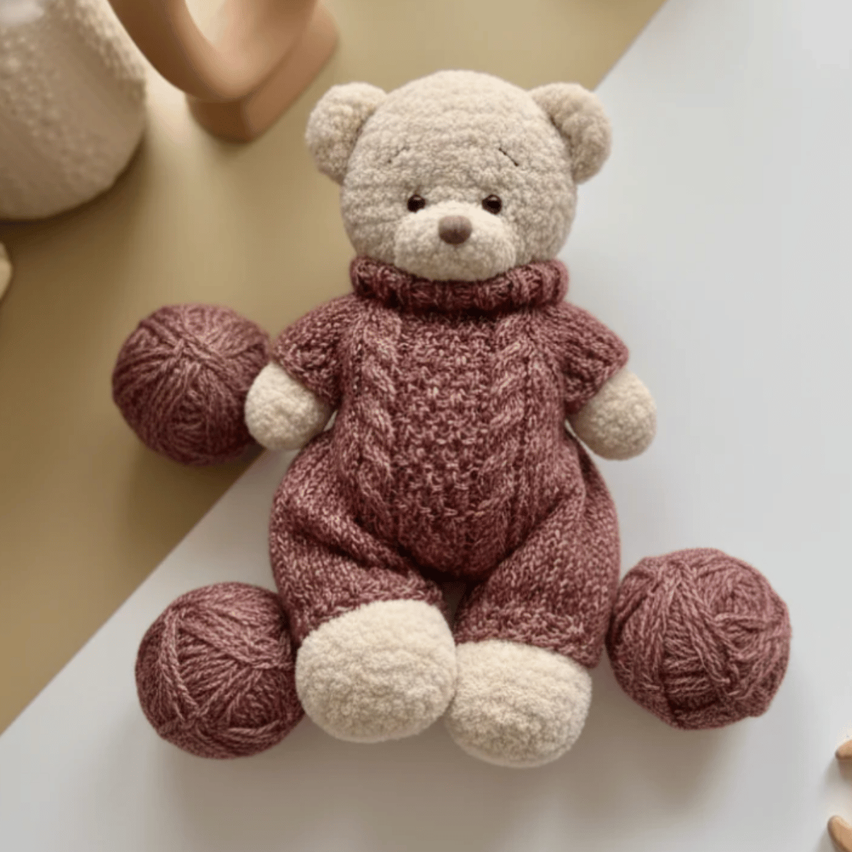 Sophie le Lapin  – Ensemble de Patrons Knitting  2–en–1 🇫🇷