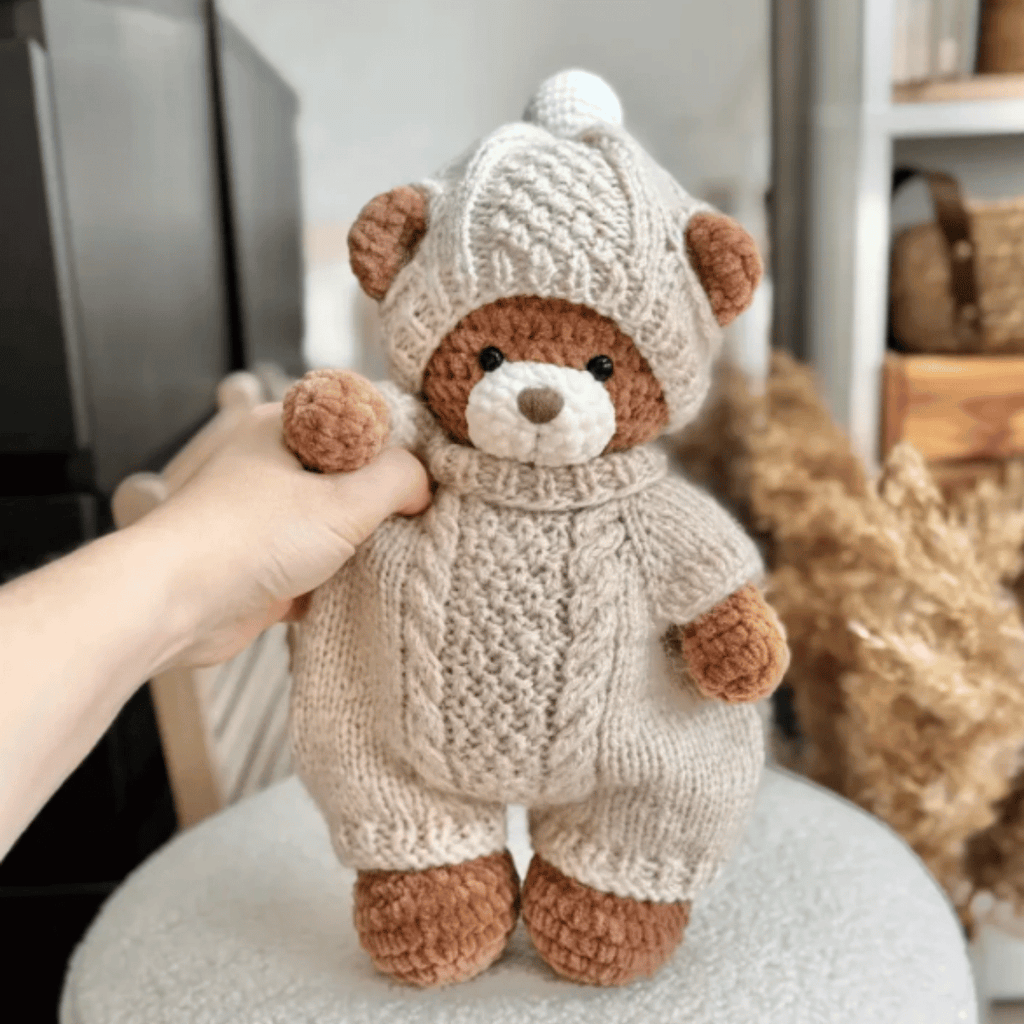 Sophie le Lapin  – Ensemble de Patrons Knitting  2–en–1 🇫🇷