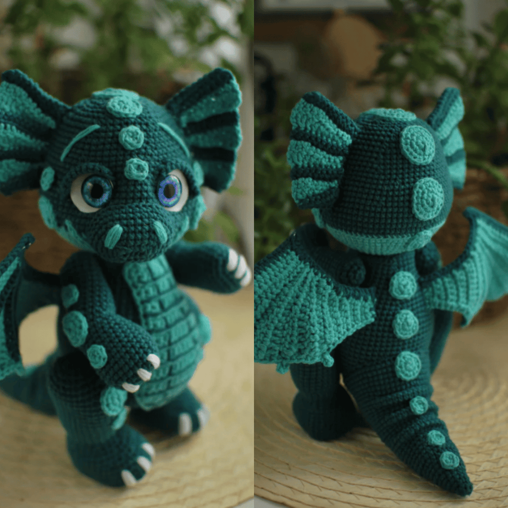 Green Dragon – Amigurumi Crochet Pattern PDF