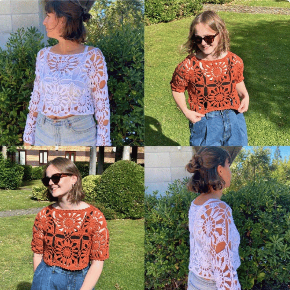 Florabelle Summer Top – Crochet Pattern PDF (Boho Floral Crochet Top)