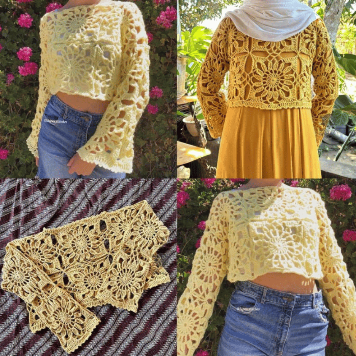 Florabelle Summer Top – Crochet Pattern PDF (Boho Floral Crochet Top)