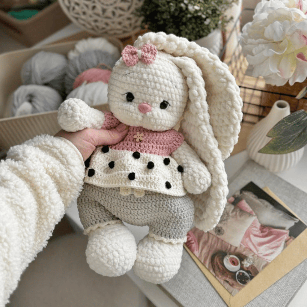 Businka Outfit Crochet Pattern for Bunny Lala & Bear Topa PDF