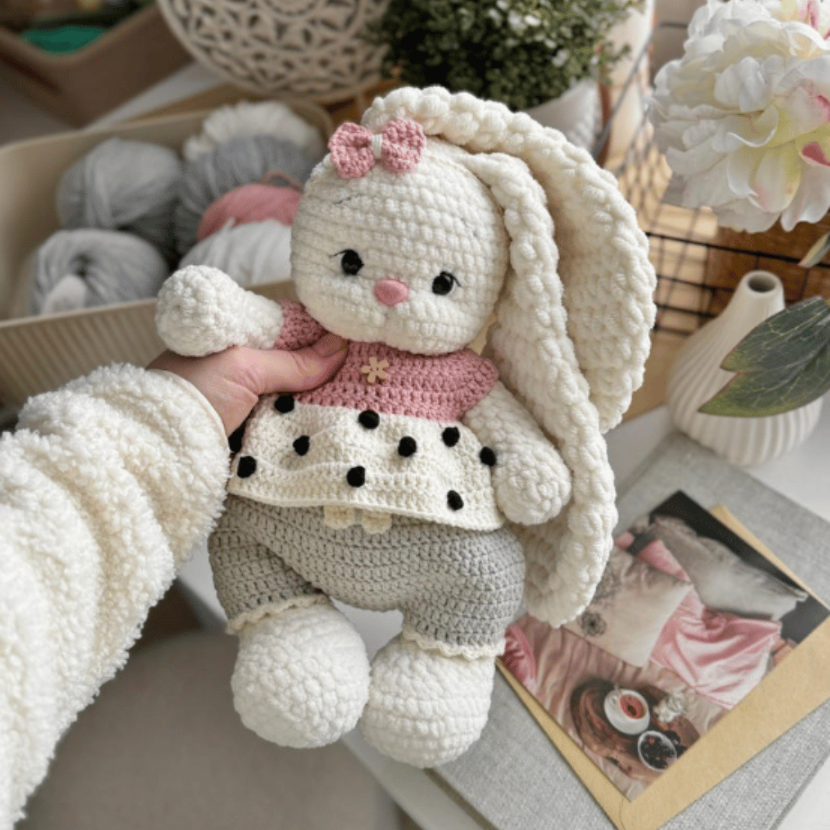 Businka Outfit Crochet Pattern for Bunny Lala & Bear Topa PDF
