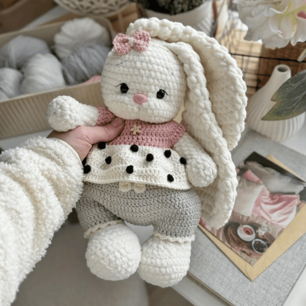 Businka Outfit Crochet Pattern for Bunny Lala & Bear Topa PDF