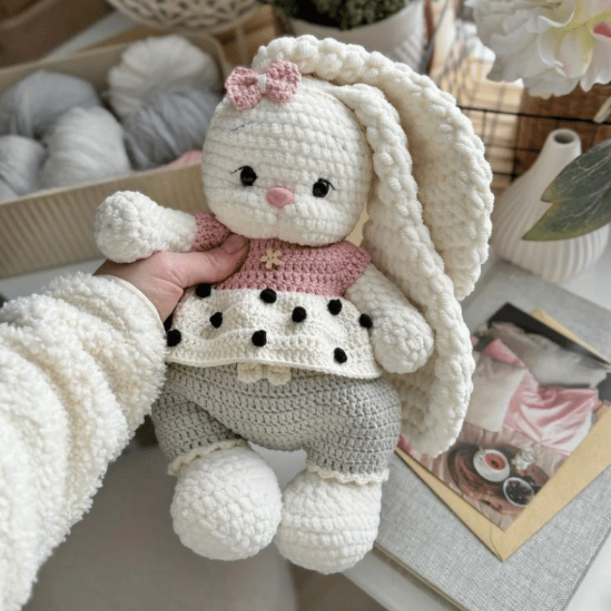 Businka Outfit Crochet Pattern for Bunny Lala & Bear Topa PDF