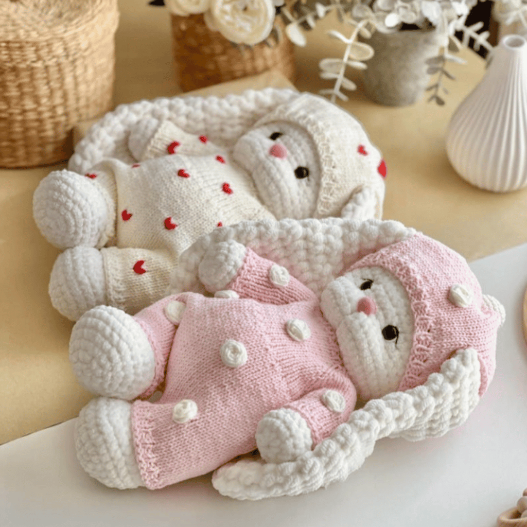 Businka Outfit Crochet Pattern for Bunny Lala & Bear Topa PDF