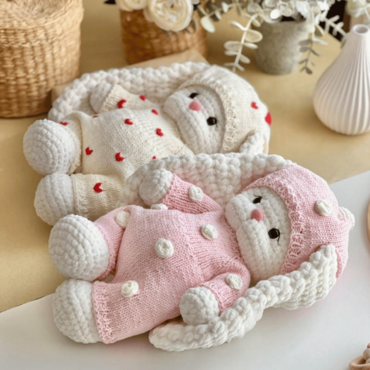 Businka Outfit Crochet Pattern for Bunny Lala & Bear Topa PDF