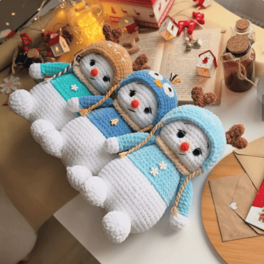 Snowman Olaf 4-in-1 Mega Crochet Bundle PDF Christmas Amigurumi Tutorial