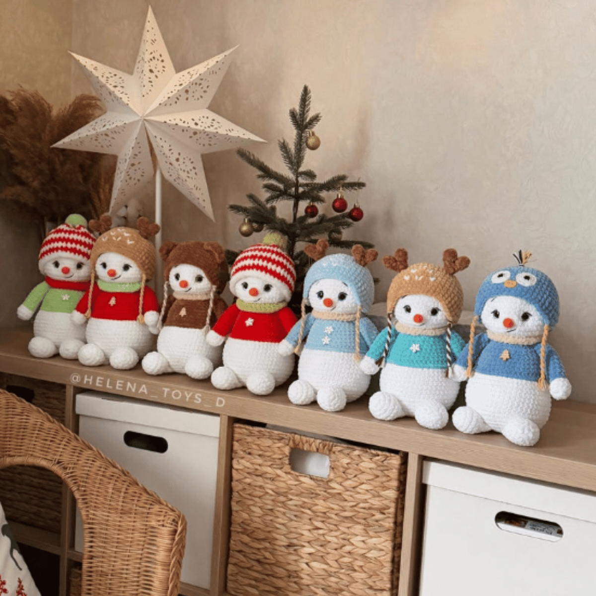 Snowman Olaf 4-in-1 Mega Crochet Bundle PDF Christmas Amigurumi Tutorial