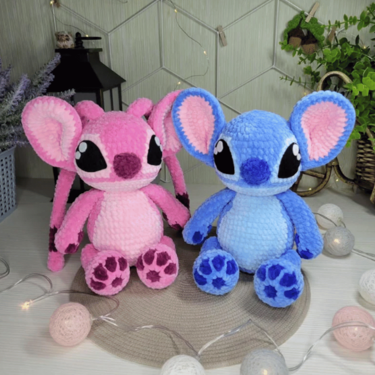 2-in-1 Stitch & Angel Amigurumi Crochet Pattern PDF Plush Toy Bundle Tutorial