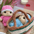 Baby Mila Crochet Baby with Carry Basket PDF Amigurumi Doll Tutorial