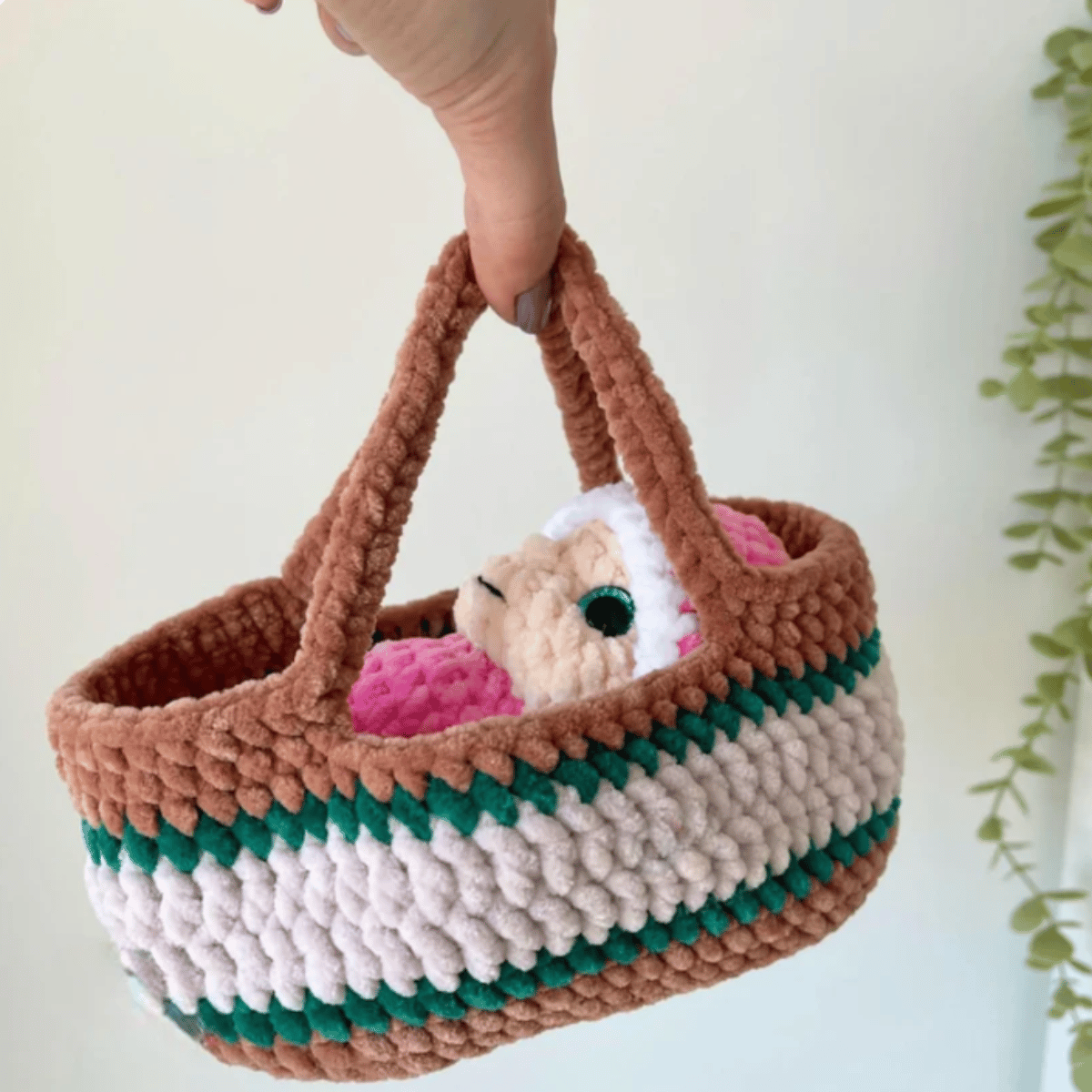 Baby Mila Crochet Baby with Carry Basket PDF Amigurumi Doll Tutorial