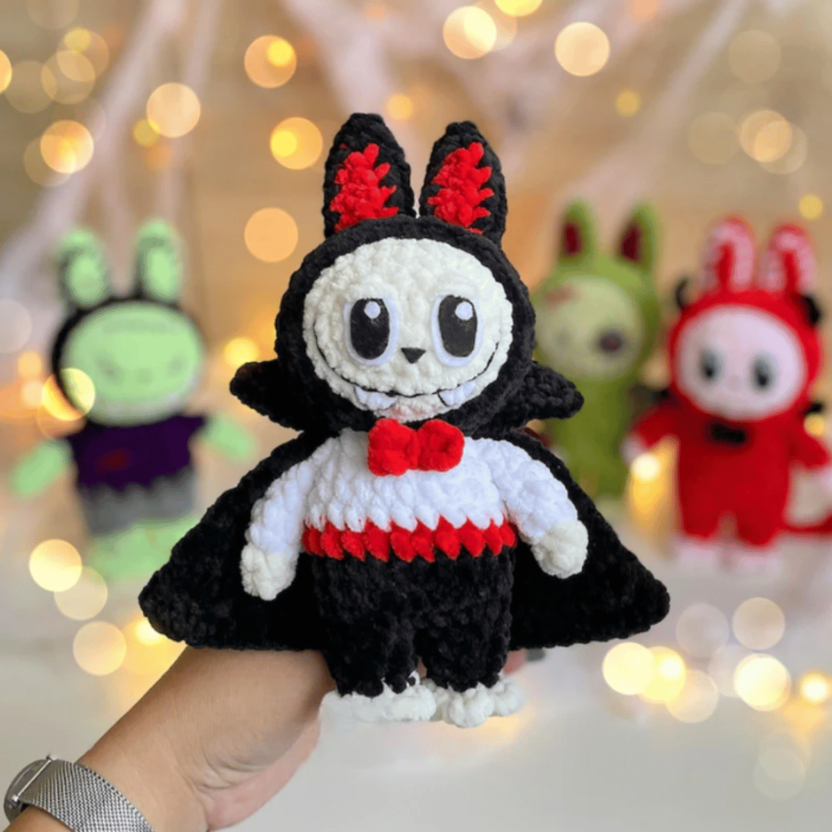 Labubu 5-in-1 Halloween Crochet Outfits PDF Doll Clothes Pattern Bundle