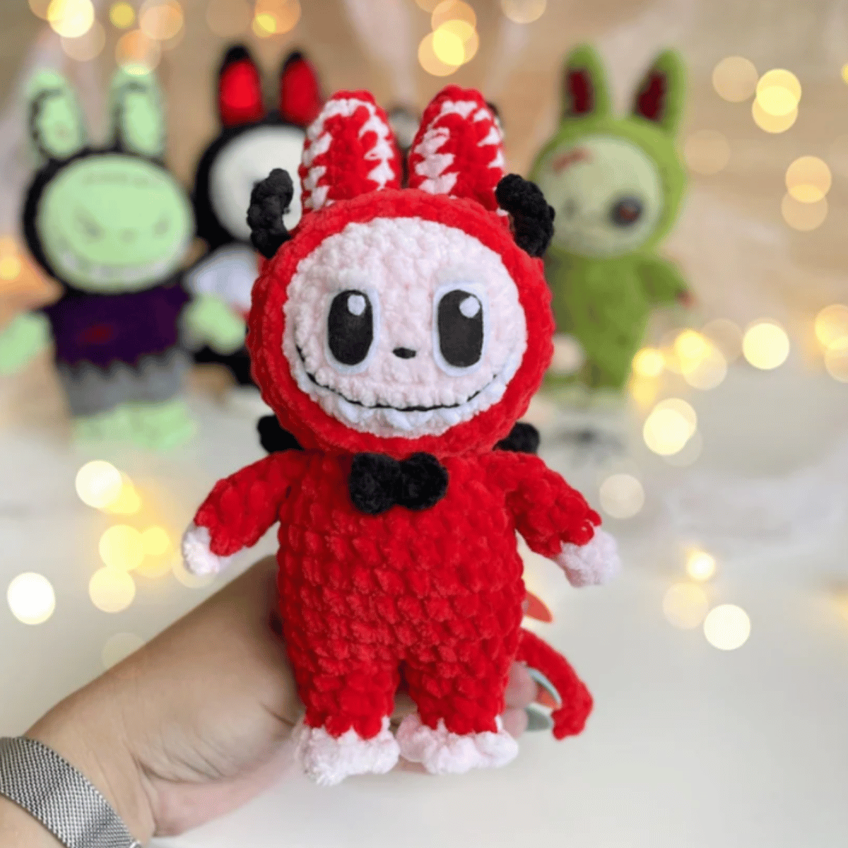 Labubu 5-in-1 Halloween Crochet Outfits PDF Doll Clothes Pattern Bundle