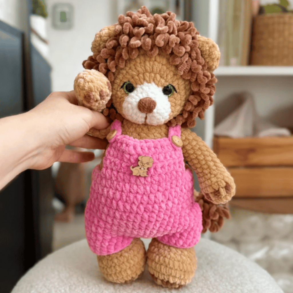Lion Crochet Pattern with Outfit PDF Amigurumi Plush Toy Tutorial