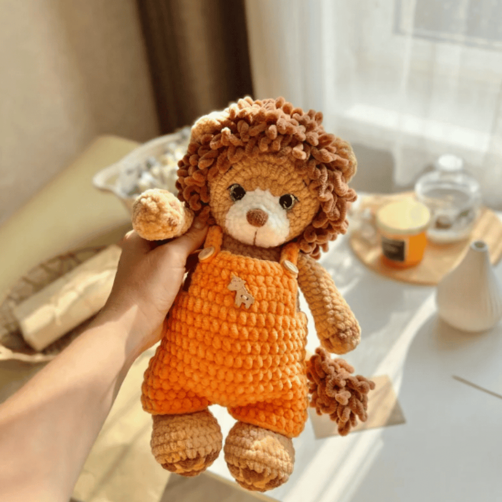Lion Crochet Pattern with Outfit PDF Amigurumi Plush Toy Tutorial