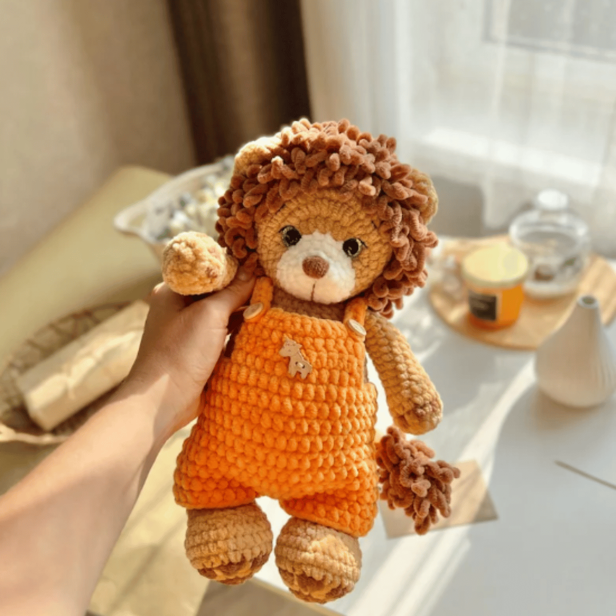 Lion Crochet Pattern with Outfit PDF Amigurumi Plush Toy Tutorial