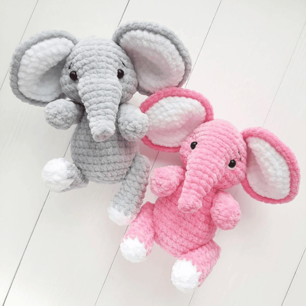 Elephant Amigurumi Crochet Pattern PDF Plush Safari Animal Tutorial