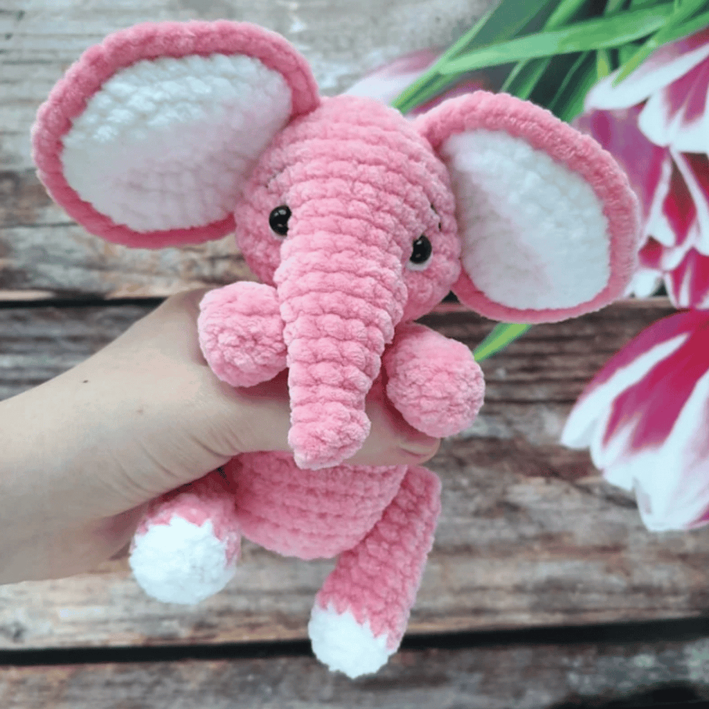 Elephant Amigurumi Crochet Pattern PDF Plush Safari Animal Tutorial