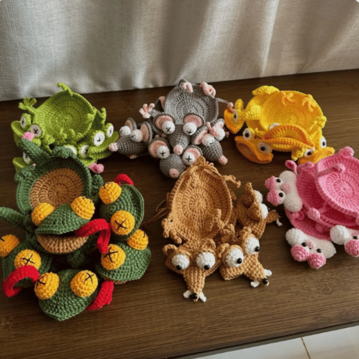 Crochet Coaster Pattern Bundle – Cute Handmade Mug Rug Set