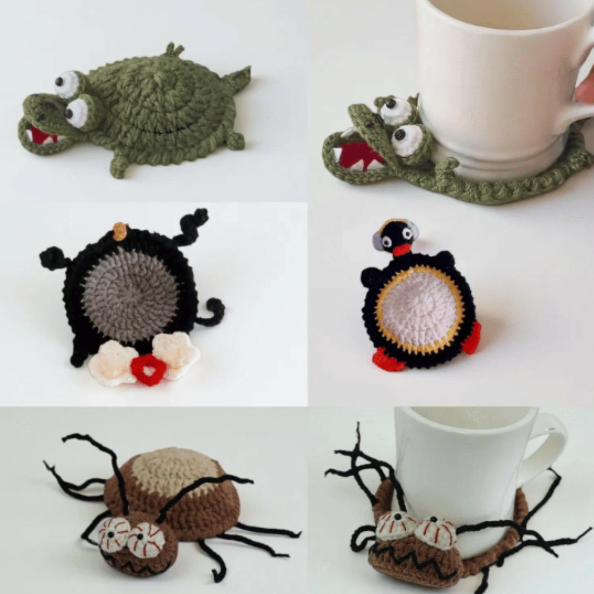 Crochet Coaster Pattern Bundle – Cute Handmade Mug Rug Set