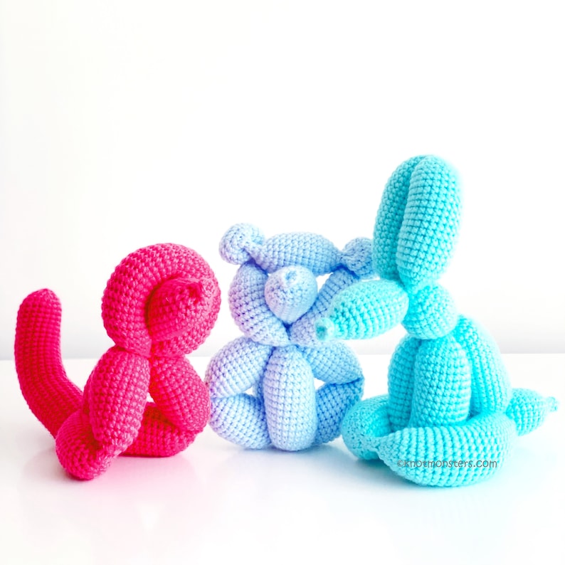 12 Balloon Animal Crochet Patterns Bundle