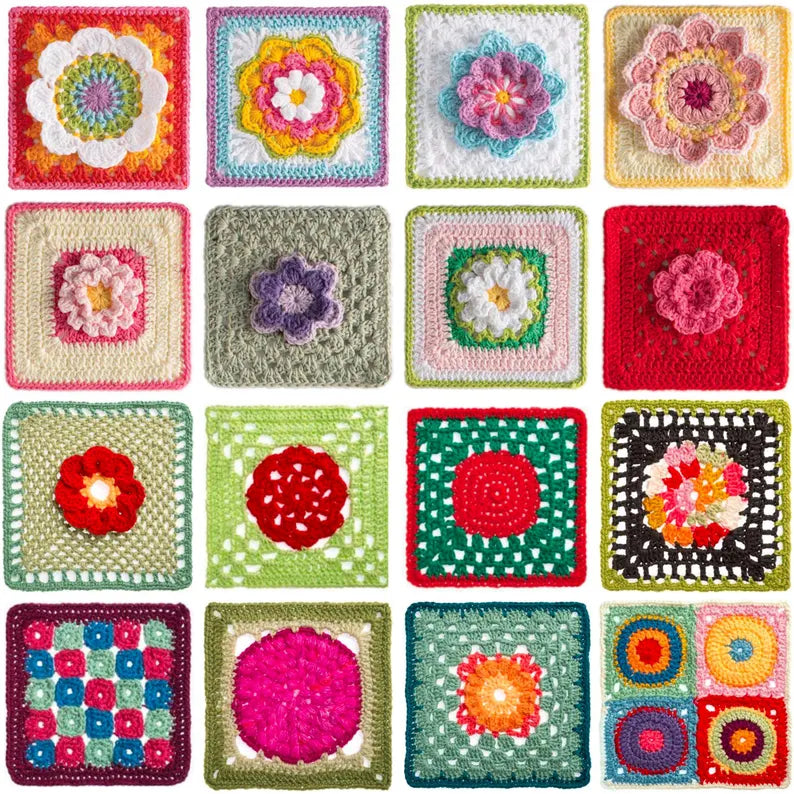 365 Granny Square Crochet Patterns Bundle – Ultimate Motif & Afghan PDF Collection