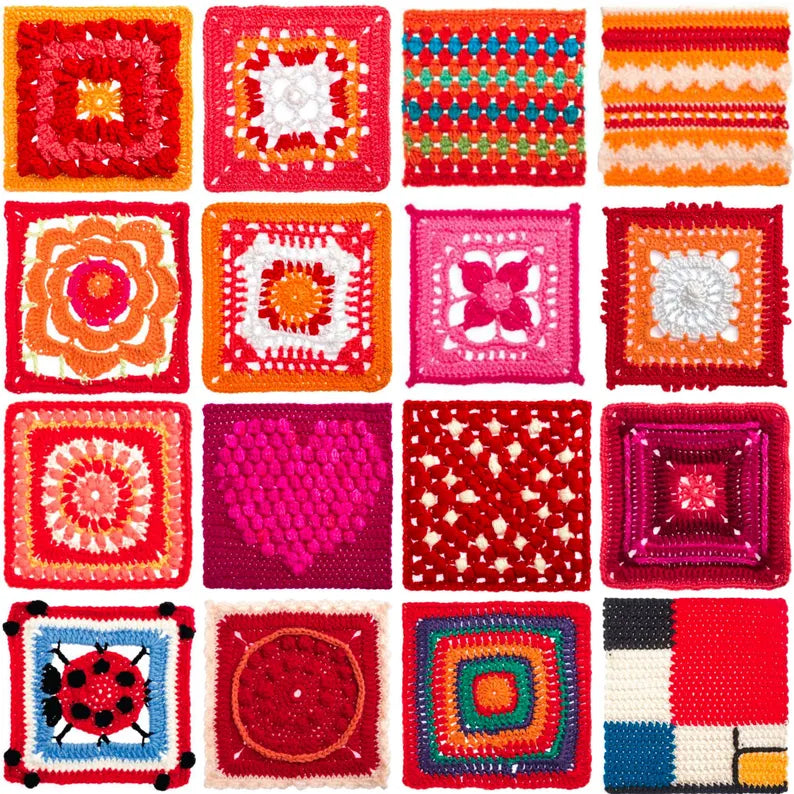 365 Granny Square Crochet Patterns Bundle – Ultimate Motif & Afghan PDF Collection