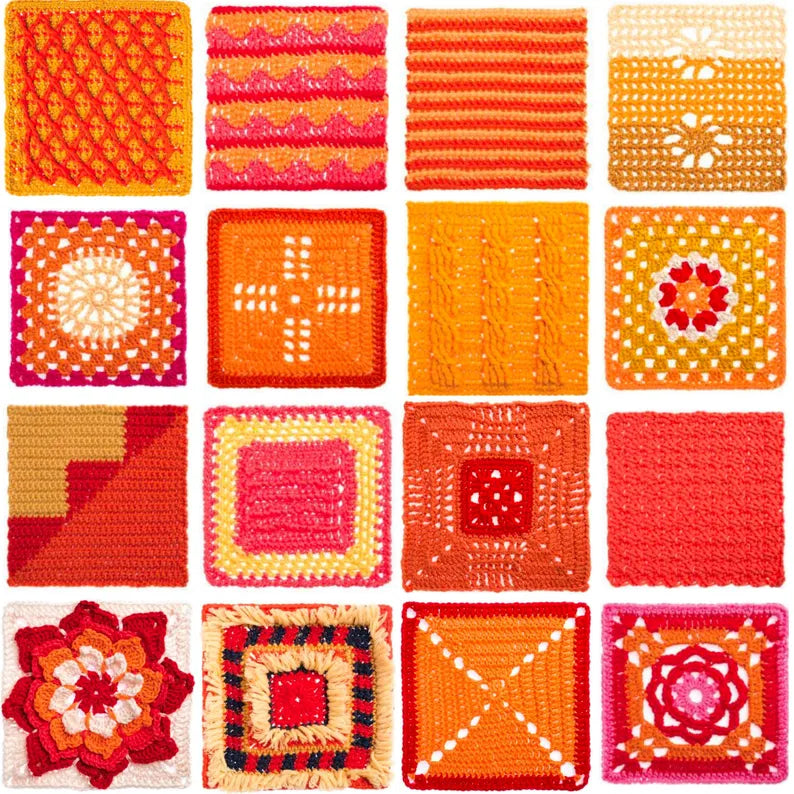 365 Granny Square Crochet Patterns Bundle – Ultimate Motif & Afghan PDF Collection